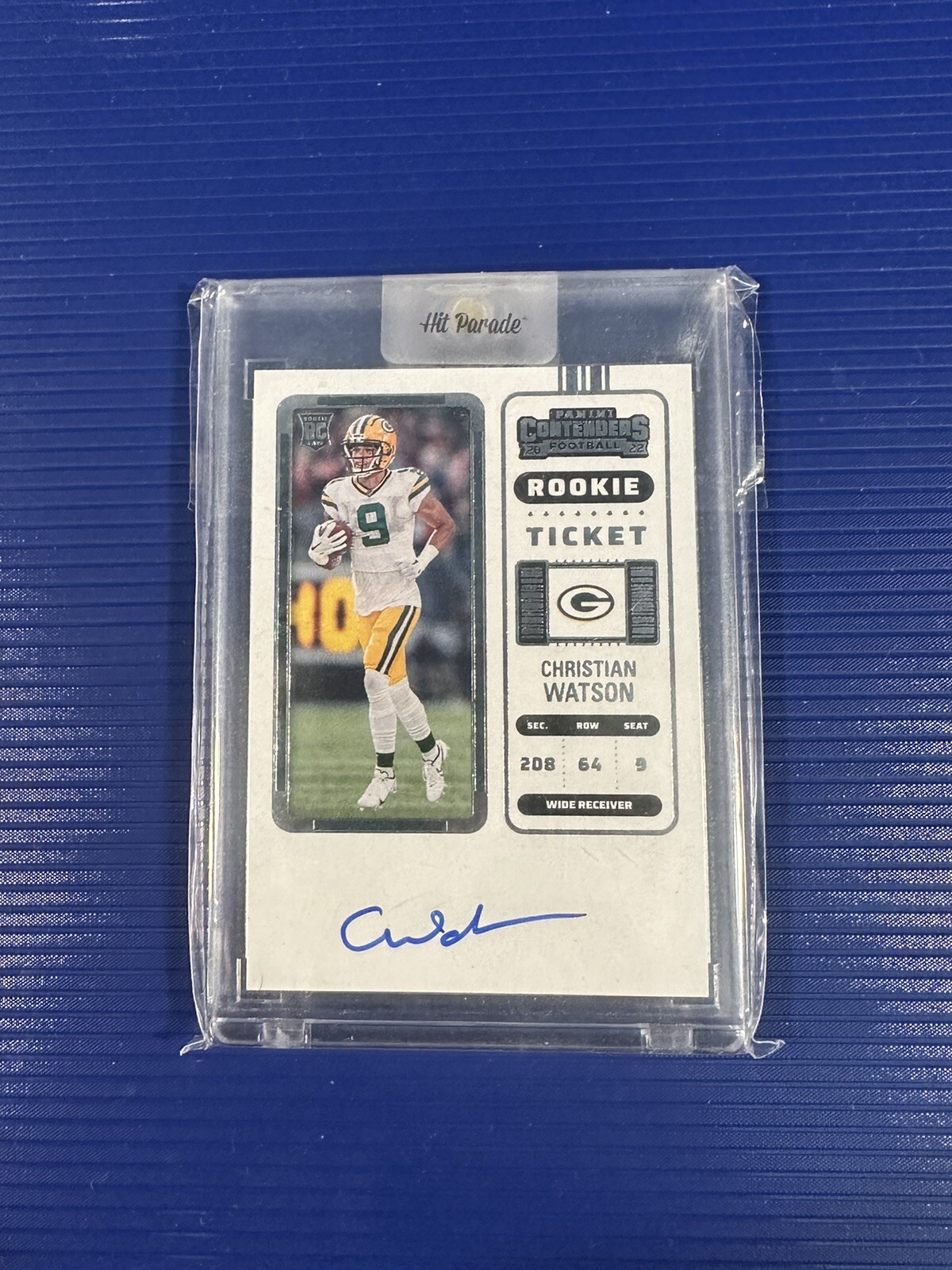 2022 Panini Contenders - Rookie Ticket RPS #110 Christian Watson (AU, RC)