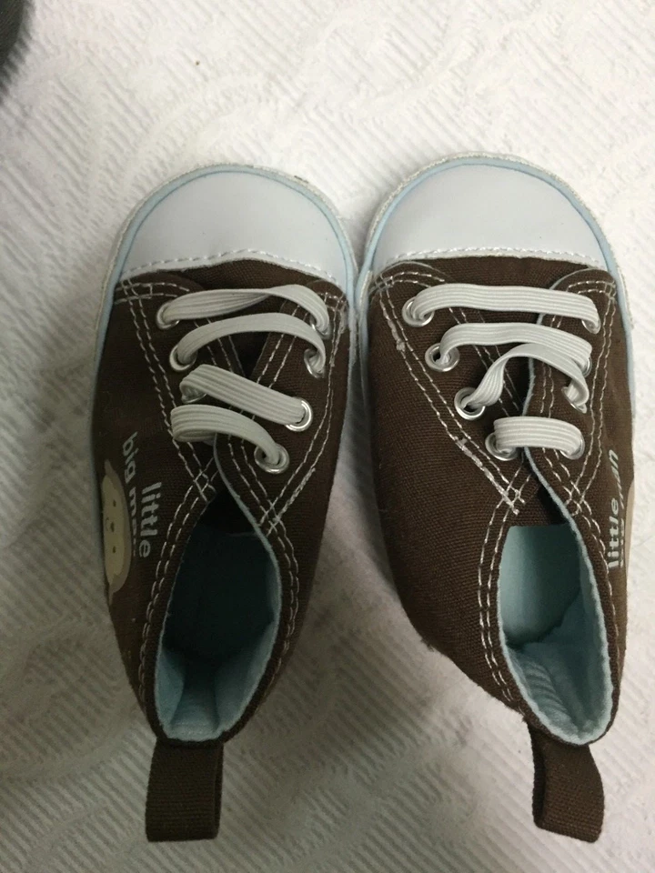 Child of Mine Carter's "Little Big Man" Brown 3 Months Baby Shoes - Image 4 of 4