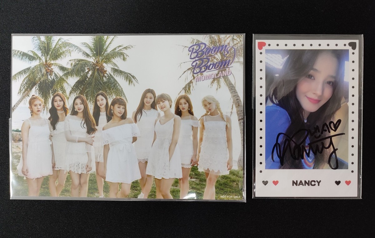 Momoland NANCY Japan 1st Fenmeeting Real Signed Photo card+Photo