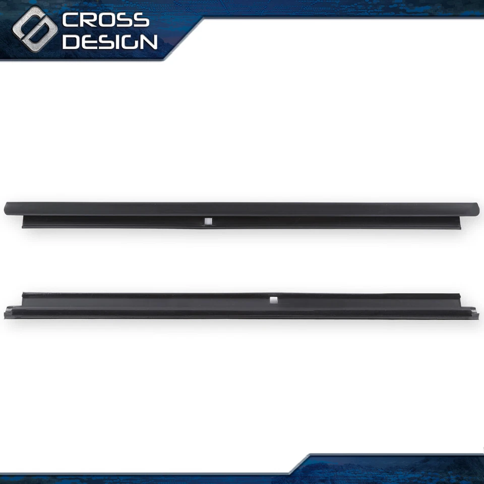 Pair Outer Window Sweep Felt Rear Sealing Strip Fit For Chevy GMC Cadillac Truck - Image 3 of 4