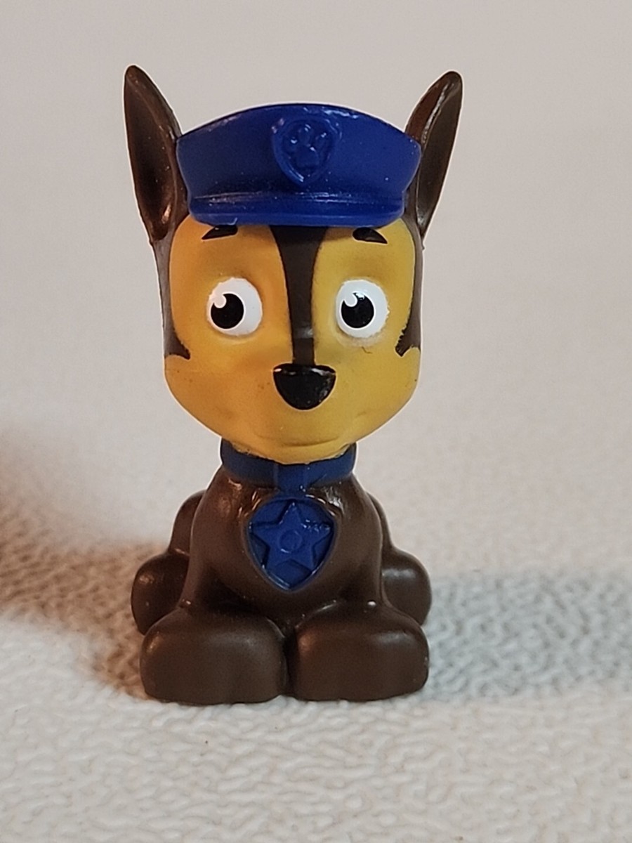 Paw Patrol Chase Mini Figure Police Dog Sitting Down Blue