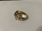 Men’s Masonic Diamond Ring (Scottish Rites). Made in 14K Yellow Gold & Platinum — photo 4