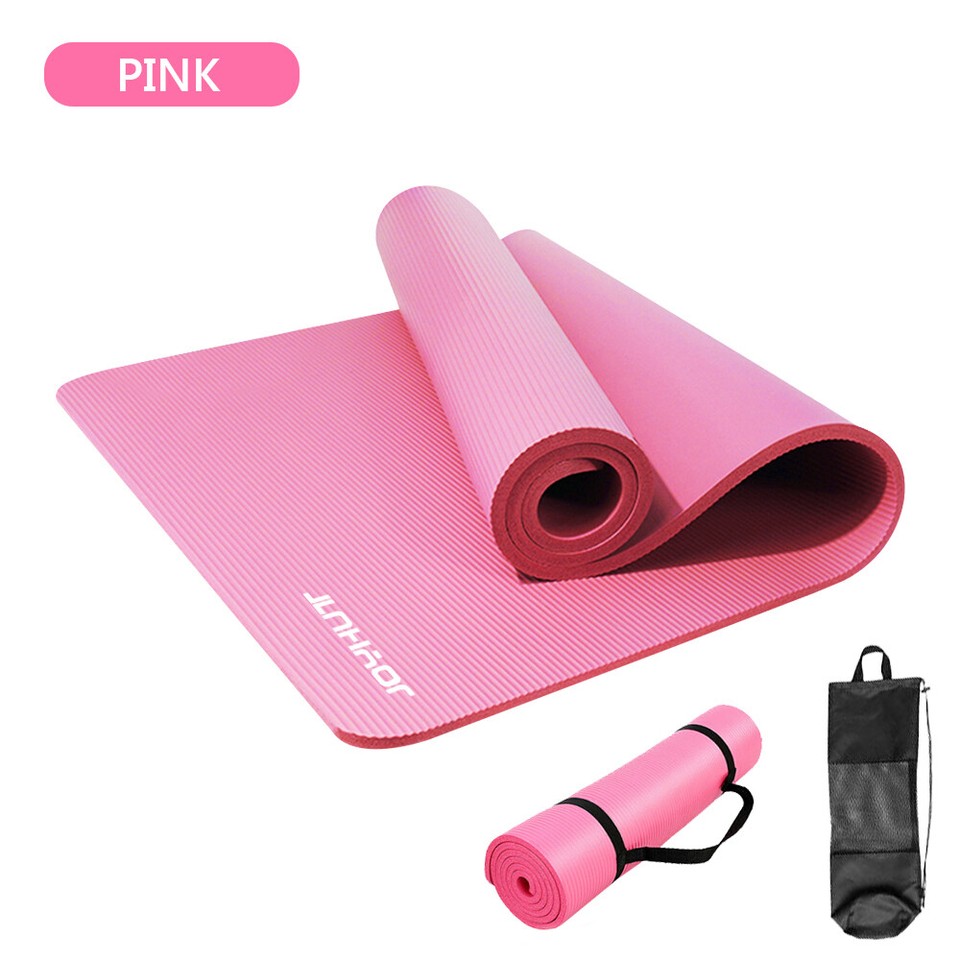Non Slip 15mm Thick Large Sticky Yoga Mats Pilate Exercise Home Gym