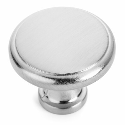 Cosmas Cabinet Hardware Satin Nickel Round Cabinet Knobs #9985SN