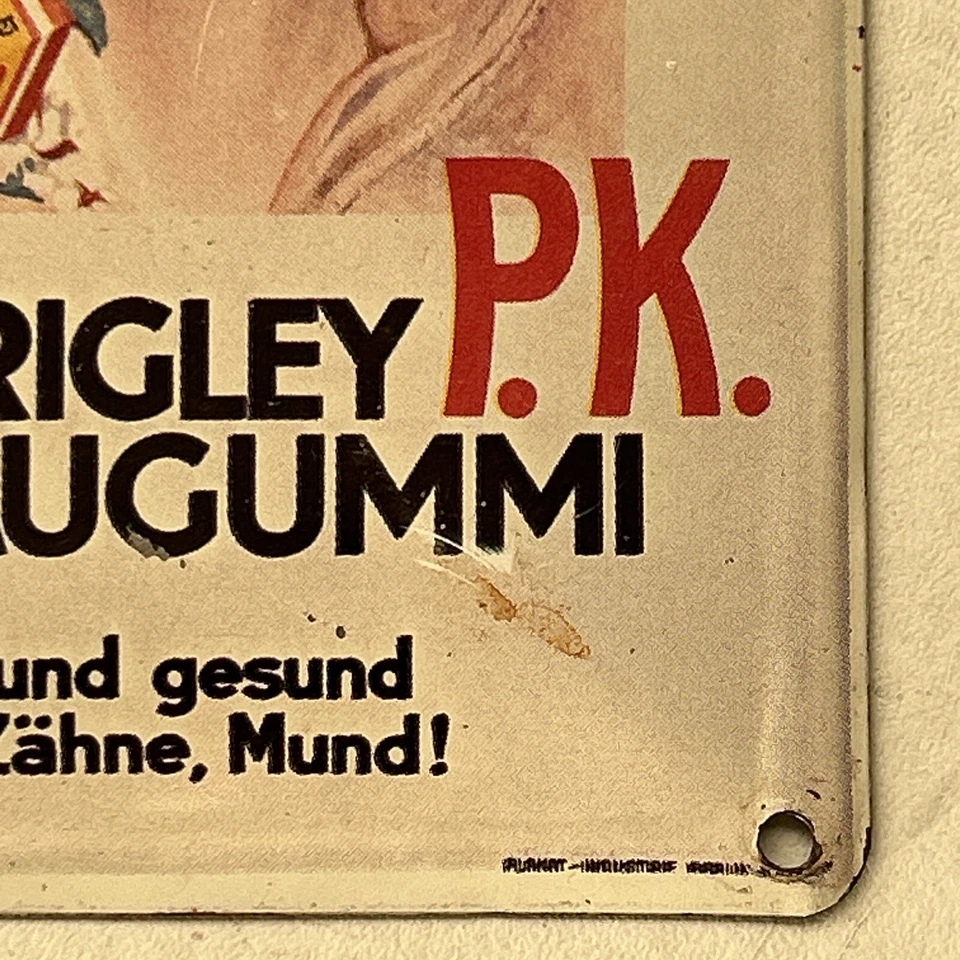 Mini Blechschild Wrigley Kaugummi 11x8 - Bild 4 von 4