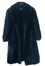 OLYMPIA LONG COAT US SIZE LARGE MADE IN USA EXQUISITE LONG BLACK COAT