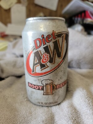 A&W Diet Root Beer ''Taste of the 60 s  FULL 12oz Can by Dr. Pepper 7up USA 2011