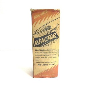 VINTAGE REACTOR COOLING SYSTEM CLEANER CONDITIONER 8 OZ FULL NOS BAG OPENING VTG