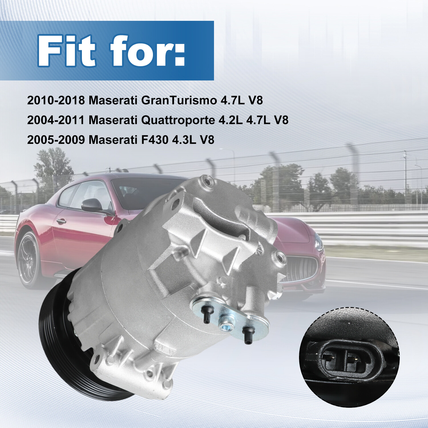 Air Conditioning Compression Unit for 10-11 Maserati GranTurismo Quattroporte