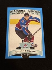 2019-20 O-Pee-Chee Marquee Rookies Blue Border Conor Timmins #644 Colorado
