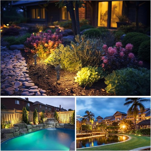 LED Landscape Lights with Connectors, 12V Low Voltage, Warm White 3000k, 4W, ... - Picture 7 of 8