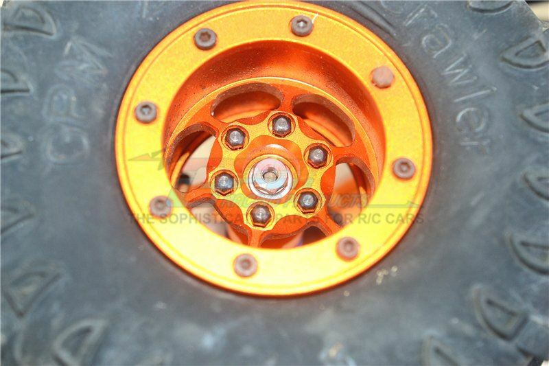 GPM Aluminium Radsicherung Für Axial RR10 Bomber – Tuningteil In Grün (1 Stück, RR005-G)