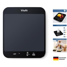 Vitafit 15kg Digitale Küchenwaage, Multifunktions-Lebensmittelwaage