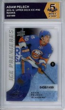 HCWPP - 2015-16 Upper Deck Ice #142 Adam Pelech Graded Rookie RC - 294260