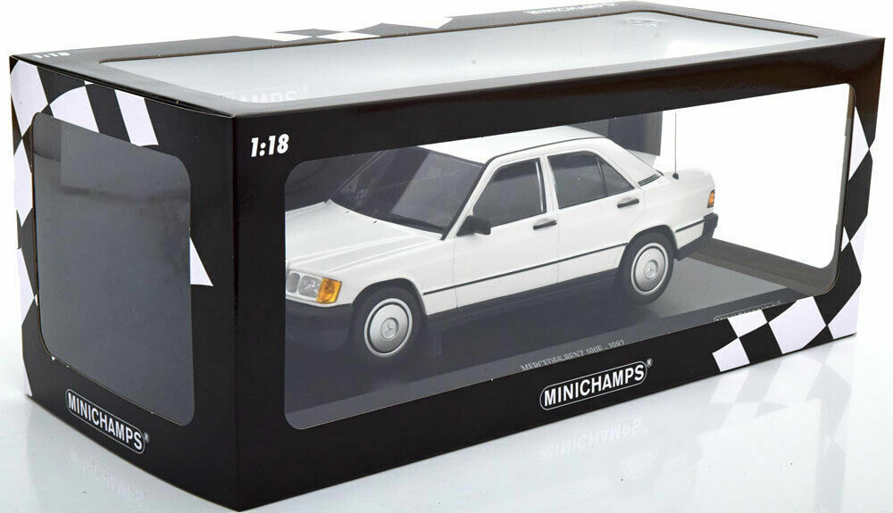 Minichamps 1982 Mercedes 190E W201 White LE 702pcs 1:18*Brand New