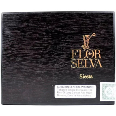 Flor de Selva Siestas Empty Wood Cigar Box 6.75'' x 5.5'' x 1.75''