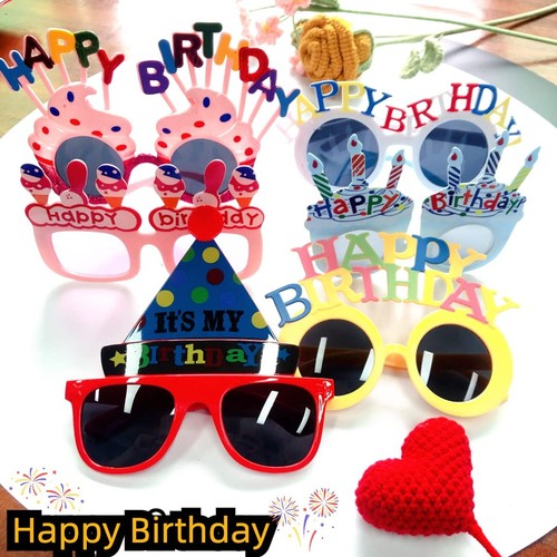 6Pcs Birthday Eyewear, Multi Style Creative Glasses Happy Birthday Sunglasses... - Picture 4 of 7