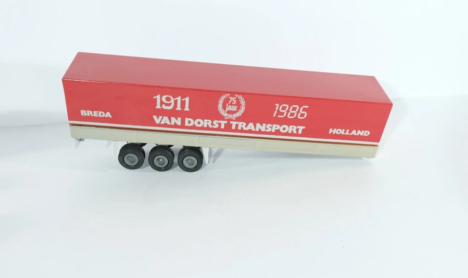 Remolque Tekno 1:50 raro 1911-1986 75 años furgoneta Dorst transporte diecast modelo B6. Foto 3 de 4