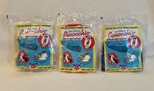 1991 Burger King Disney Pinocchio Monstro Figaro Summer Inflatables Lot Of 3 NIP