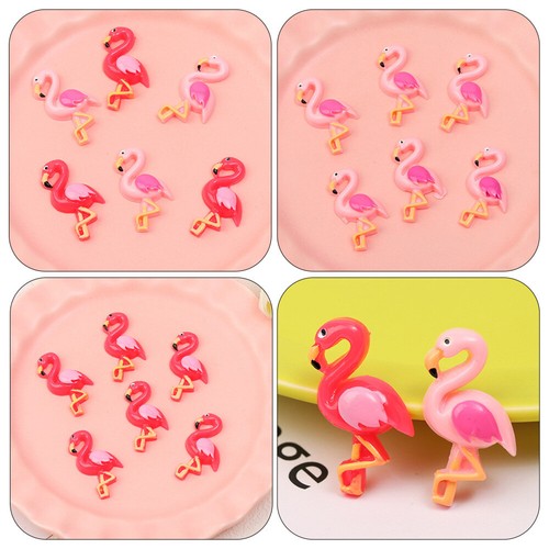 5-pak Żywica Flamingi Ozdoba Pokrowiec na telefon Flamingi Ornament - Zdjęcie 12 z 12