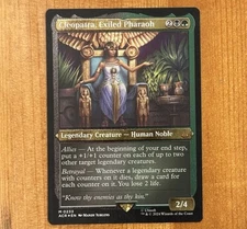 Cleopatra, Exiled Pharaoh, M 0233, NM Etched Foil, MTG Assassin’s Creed ACR