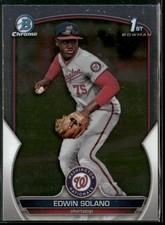 Edwin Solano #BCP-169 2023 Bowman Chrome Prospects Washington Nationals NM