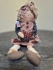 Delton Products 18" Americana Rag Doll – Stars & Stripes - NWT