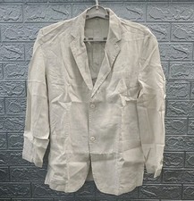 New Unbranded 2 Button Notched Lapel Blazer/Jacket Beige Size L