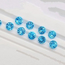 Lot 6x6 MM 10 Pcs Natural Paraiba Tourmaline Neon Blue Certified Loose Gemstone