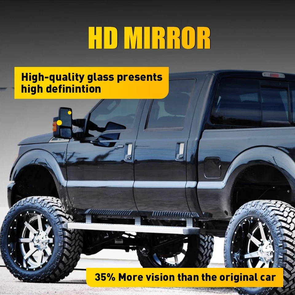 Espejo retrovisor lateral térmico de vidrio HD para camioneta Ford F650 F750 2016-2019 2017 2018 Foto 4 de 4