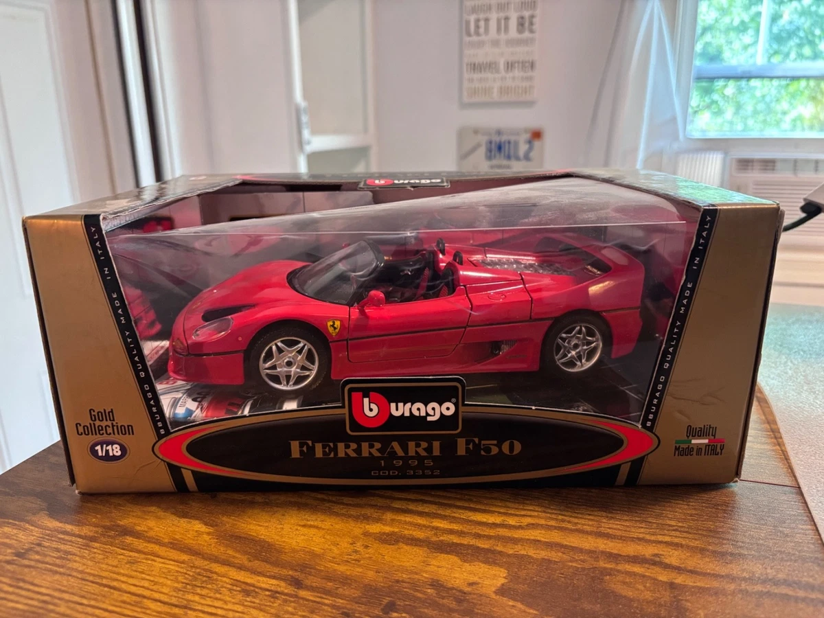 Bburago Gold Ferrari 1:18 Scale Diecast Cars, Trucks & Vans for