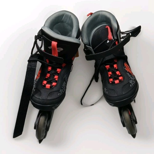 K2 Kinetic M80 In-Line Roller Skates Size 9 Black & Orange - Picture 6 of 10