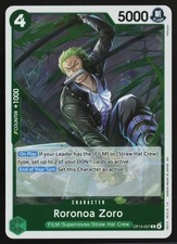 Roronoa Zoro OP13-037 Rare Carrying On His Will One Piece Foil Near Mint