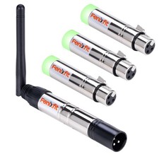 Wireless DMX512 Transmitter Receiver 2.4G 1 3 Receivers Silver Led FENIXFIT Long