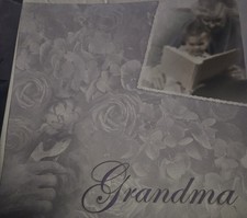 GRANDMA scrapbook paper - 12x12 Two pages