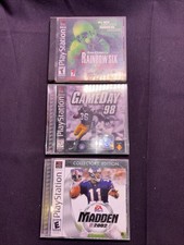PS1 Game Bundle - Rainbow Six Lone Wolf, Madden 02, Gameday 98