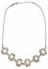 Sterling Silver Freshwater Pearl Statement Necklace 20" Adjustable — photo 2