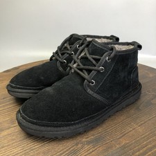 UGG Neumel Shoes Mens Size 8 Black Suede Casual Chukka Bot