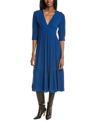 Ba&Sh Midi Dress Women's Blue 0/Xs