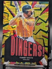 2025 Panini Prizm Dingers #19 Tommy White Red Pulsar Prizm /399