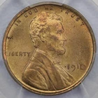 1910 1c Lincoln Wheat Cent - PCGS MS 66 RD