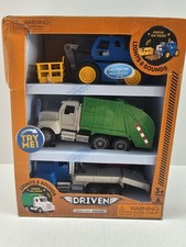 Driven by Battat Tough Rigs Realistic Lights  Sounds Vehicle 3-Pack  OPEN BOX