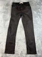 Levi's 511 Jeans Boys 16 Black Denim Stretch Dark Wash Slim Fit Performance