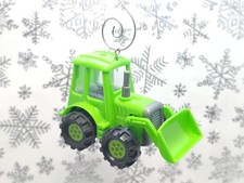 Bulldozer Custom Christmas Ornament Kids Gift Construction Backhoe Tractor