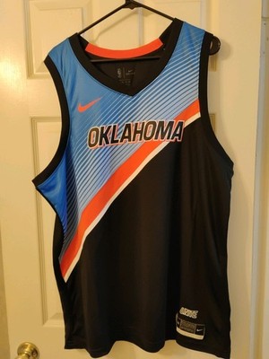 Nike Oklahoma City Thunder Black 2020/21 Swingman Custom Jersey - Edition