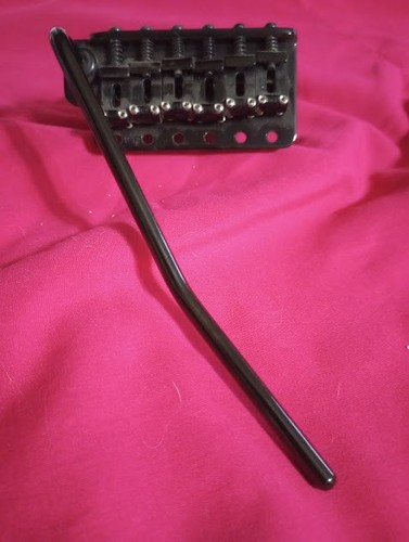 Used GOTOH 510TS-SF2 6 Point Tremolo BRIDGE BLACK Steel  w/Whammy Bar READ DESC.