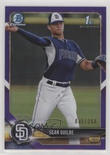 2018 Bowman Draft Chrome Purple Refractor 31/250 Sean Guilbe #BDC-144 0q21