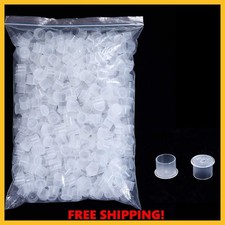 Tattoo Ink Caps Small,1000pcs Plastic Disposable Microblading Makeup Tattooing
