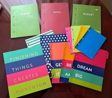 Recollections 4 Ring  Binder Organizer Budget Menu Journal Planner 9.5" x 8.5"