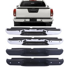 For 2005-2021 Nissan Frontier Truck Chromeblack New Rear Step Bumper Assembly